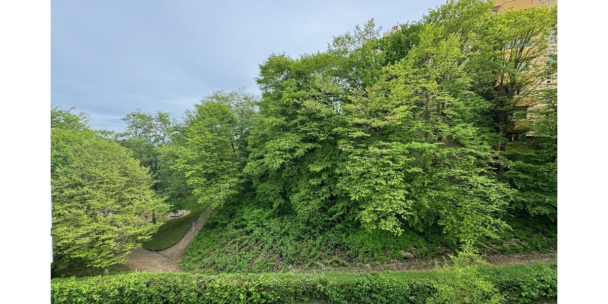Blick vom Balkon